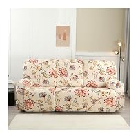 Lot De 4/6/8 Housse De Fauteuil Inclinable Motif Floral Extensible Antidérapante Avec Poches - Protection Élégante