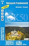 UK50-4 Naturpark Frankenwald: Kulmbach, Kronach, Ludwigstadt, Naila, Wurzbach, Saalburg-Ebersdorf, Teuschnitz, Bad Lobenstein, Selbitz, Wallenfels, ... Karte Freizeitkarte Wanderkarte) - Landesamt für Digitalisierung Breitband und Vermessung Bayern 