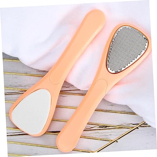 Healvian 6 Peças ferramenta pedicure em aço inoxidável esfoliante para os pés esfoliante pés óculos