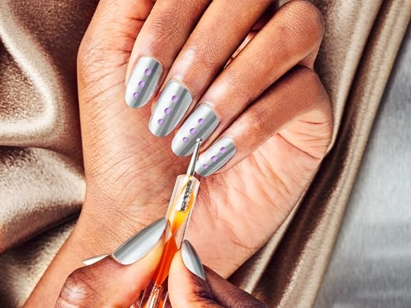 Sally Hansen Nail Salon Pro Brush Kit | Nail Art Brush Set with Precision Detailing Tools | Create Lines, Stripes & Designs | Easy-to-Use Nail Art Brushes image 3