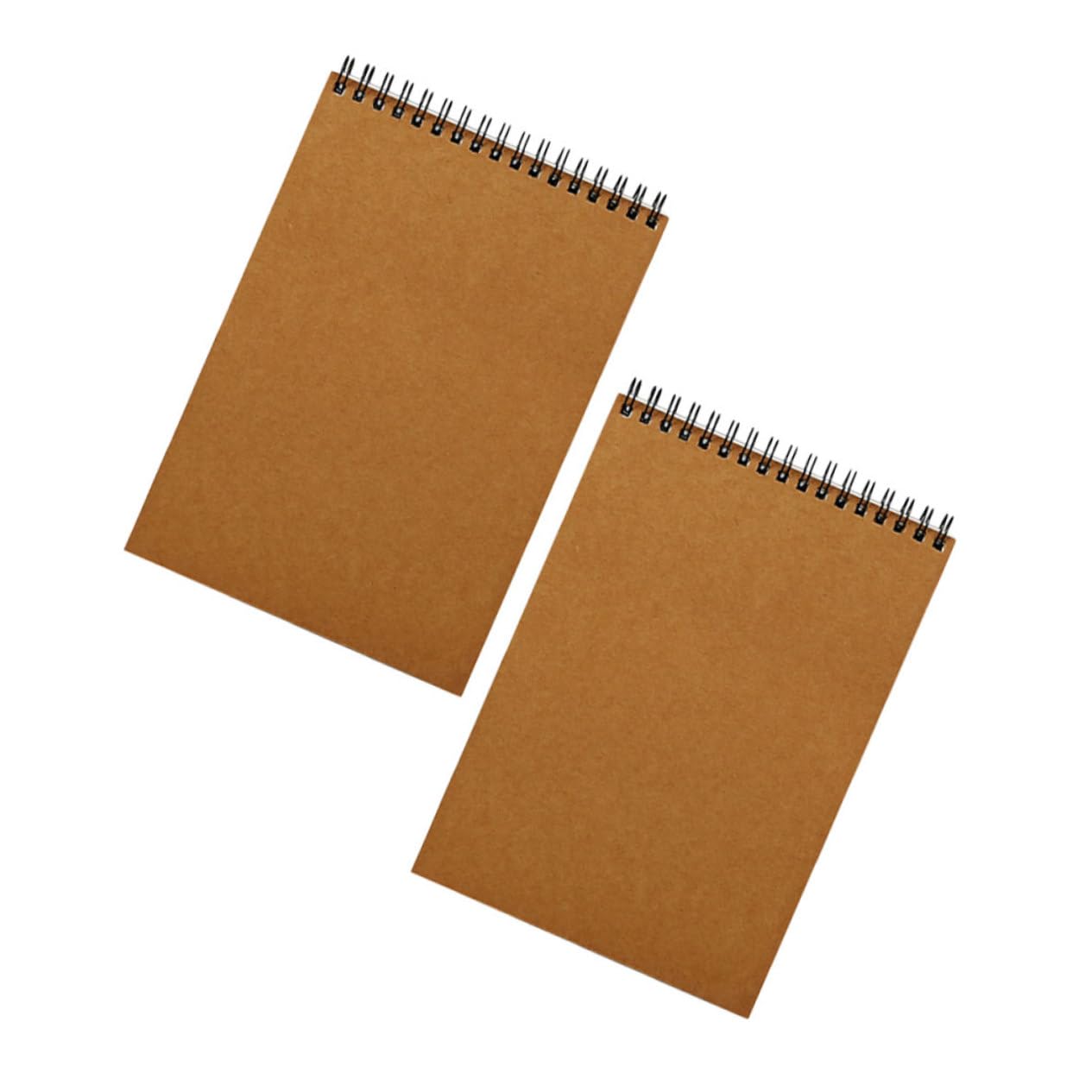 PLAFOPE Carnets de Croquis A4 à Spirale pour Étudiants, Lot de 2, Marron