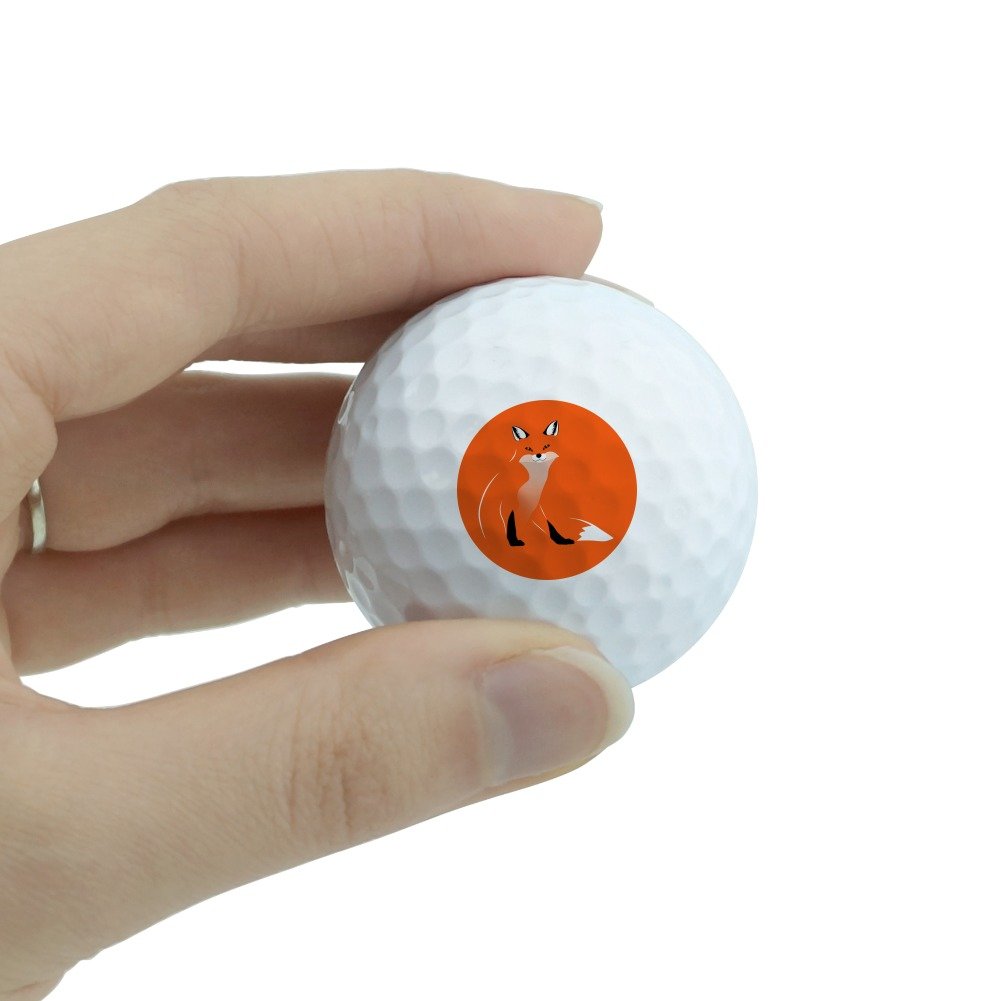 GRAPHICS & MORE Stylish Red Foxy Fox Novelty Golf Balls 3 Pack