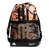 Marca de 3 rayas llamativas. adidas Amplifier II - Mochila bloqueada, color negro y naranja