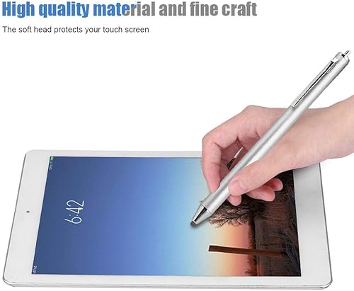 Miniatura 3 de Cabeza suave cabeza de tela universal pluma ligera para teléfonos inteligentestableta (plata)