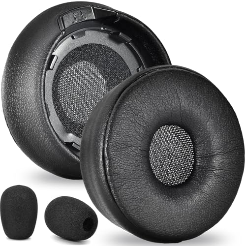 Engage 75 Ear Pads and Microphone Foam Replacement - defean Ear Cushions Compatible with Jabra Engage 55/65/75 (Stereo Version) Headset (Do Not Fit Engage 50, Engage 55/65/75 Mono Version)
