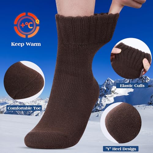 Merino Wool Socks 5 Pairs- Warm, Soft Thermal Socks for Men3