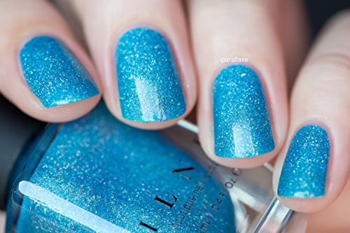 Image of ILNP Float On - Vivid Aquamarine Blue Holographic Nail Polish