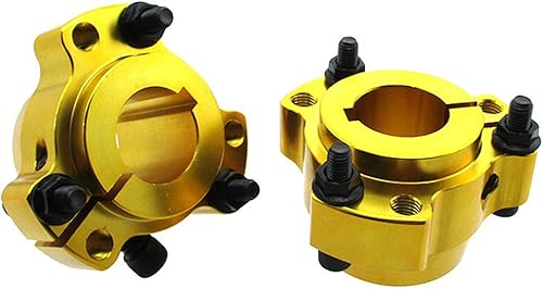 Miniatura 8 de TC-Motor Lightened Billet Aluminio 1" 0.984 in Bujes de rueda trasera Pernos de 14" para carreras Go Kart Drift Trike Cart (azul)