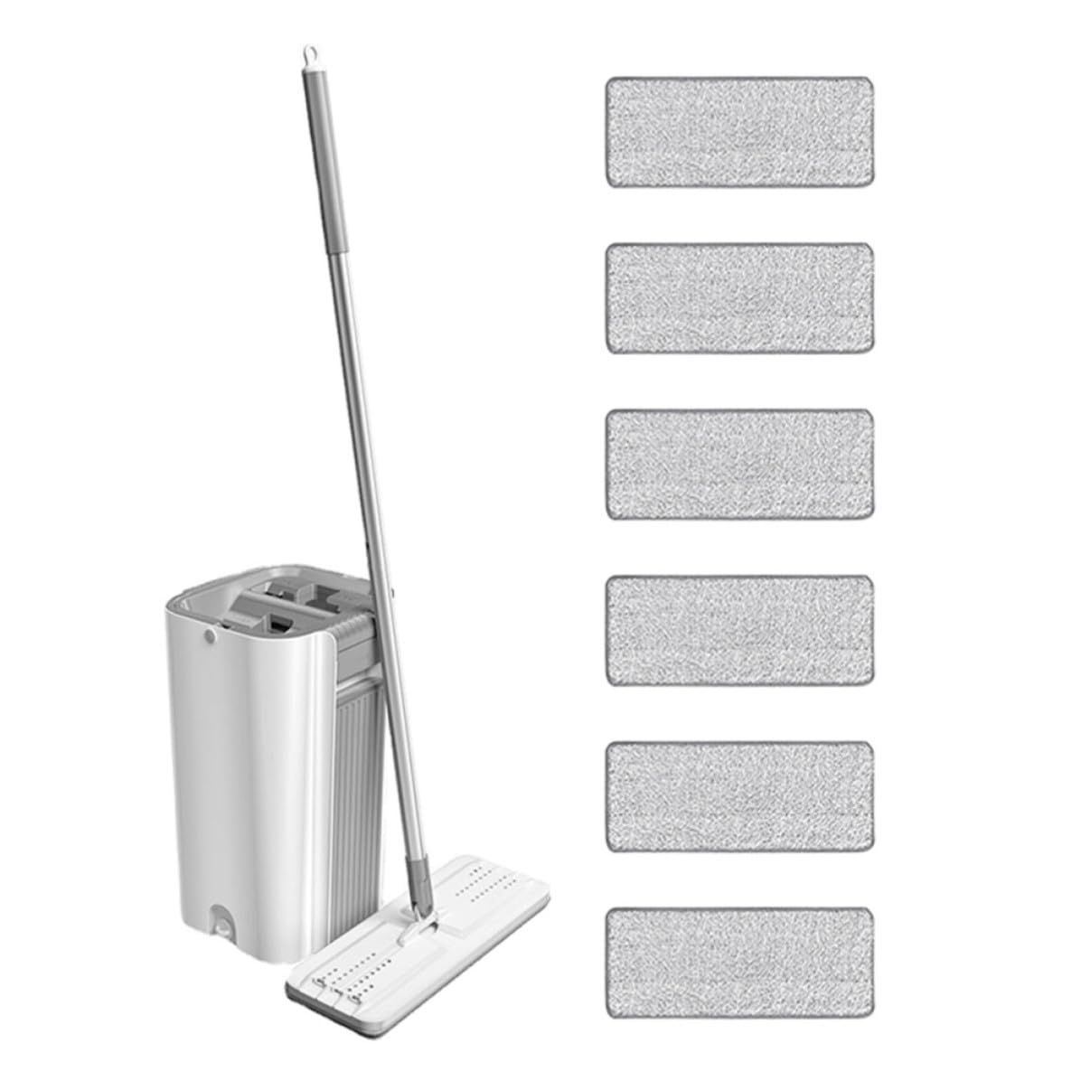 Mop in Microfibra senza Lavaggio Manuale Manico Integrato