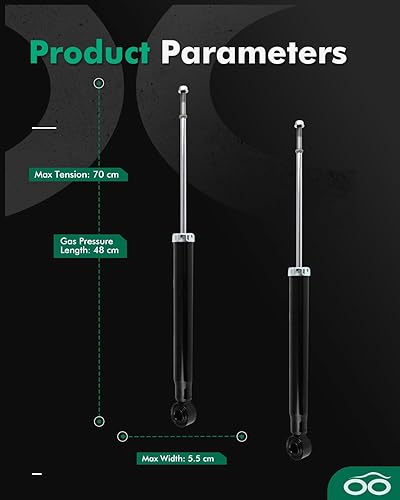Miniatura 3 de SCITOO - Amortiguadores traseros para Audi para Audi 2015-2018 para Audi Q3,2015-2018 para Audi Q3 Quattro,2009-2017 para VW Tiguan,2018 para VW