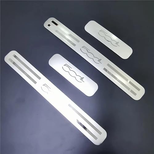 4 Pezzi Acciaio Inox Battitacco, per FIAT 500L