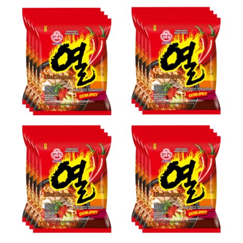 Image of OTOKI Yeul Ramen Super Spicy Korean Style Instant Noodles 120g, Pack of 20 (2.4 kg) | Traditional Instant Ramen | Extreme Super Hot, Veg & Authentic Korean Noodles | The Product Of Korea