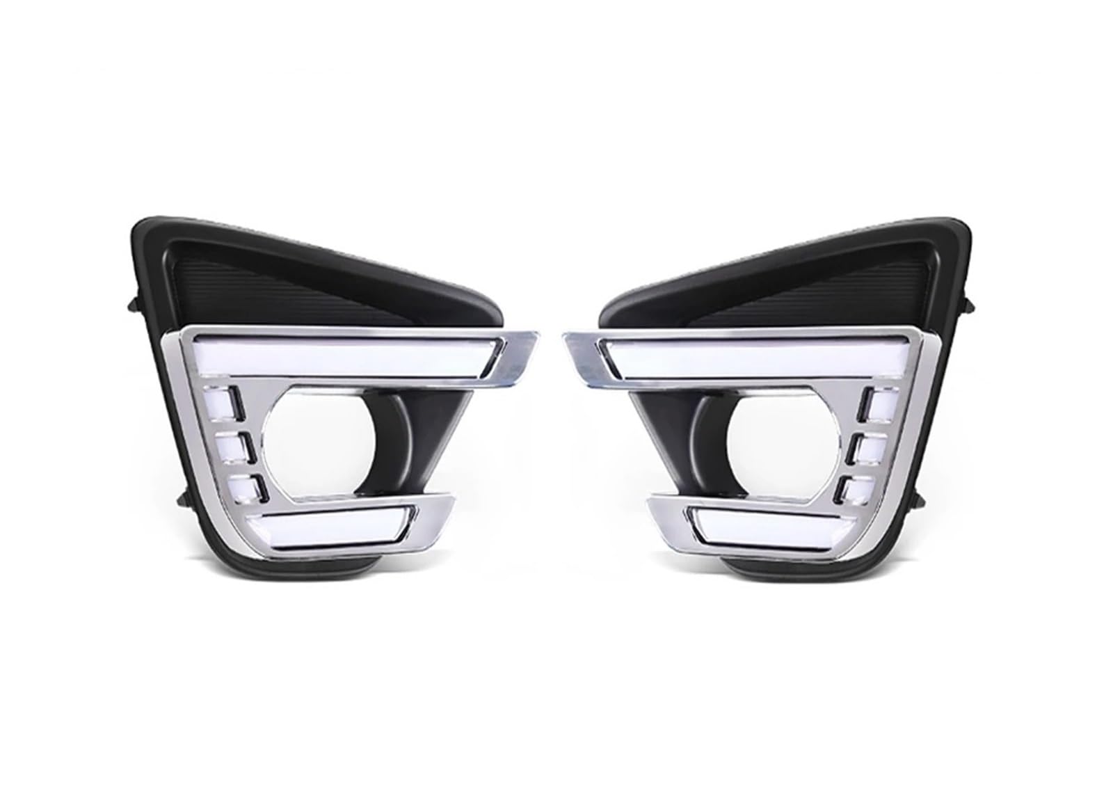 Światła przeciwmgielne do Mazda CX-5 (2012-2016): trójkolorowe światła do jazdy dziennej LED z wbudowanymi kierunkowskazami, przednie światło przeciwmgielne, zasilanie 12 V.
