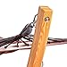 Lazy Daze Hammocks 10 FT Outdoor Arc Wood Hammock Stand, 2 Person Hard Pine Hardwood Hammock Stand with Carabiners and Chains, for Outdoor Patio Garden Yard Poolside, 300lb Capacity, Natural
