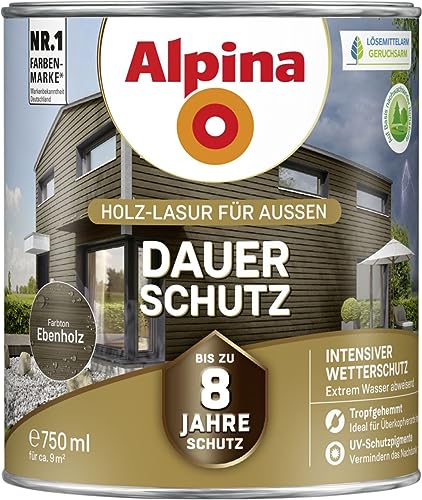 Alpina Dauerschutz Lasur ebenholz 0,75L