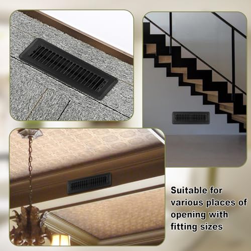 Housses décoratives pour sol en métal rigide de 5x25 cm avec clapet de ventilation - 8