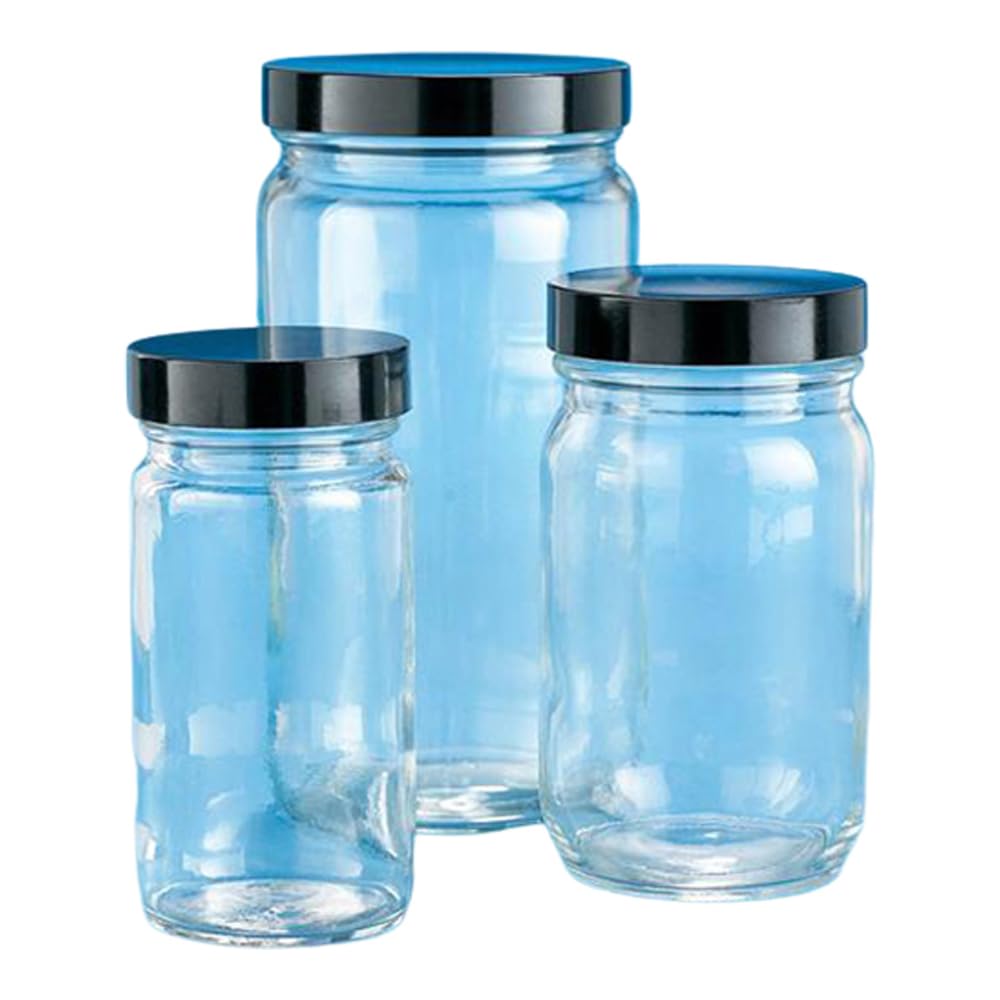 DWK Kimble 5810448C-26 Clear Medium Round AC Bottle with Bagged Cap, 4oz, Phen, PTFE (Pack of 144)