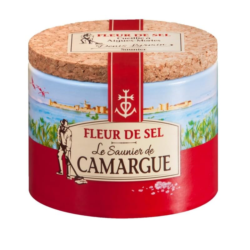 SAUNIER DE CAMARGUE - Fleur De Sel de Camargue - Sel authentique et naturellement savoureux - 125 g - Lot De 4