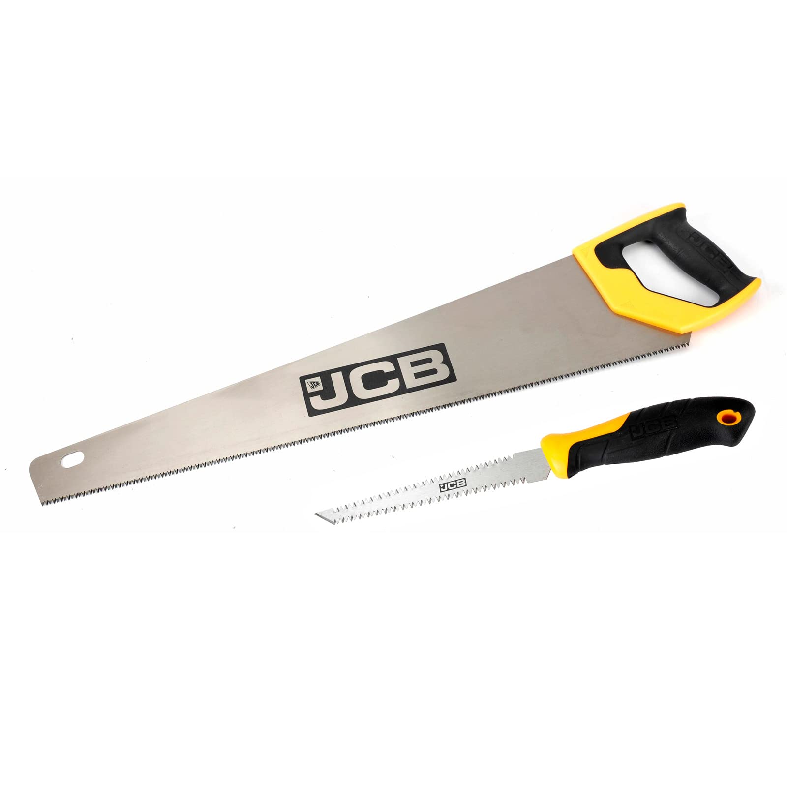 JCB5600mm Panel Saw & 150mm Drywall Saw with Triple Ground Teeth and & Soft Grip Handle, Suitable for Cutting Timber, Plastic, PVC and plasterboard