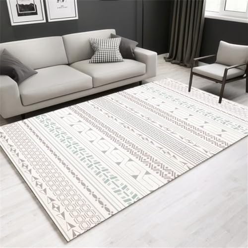 Tapis durable et résistant gris à rayures 200x250cm pour chambre active - 2