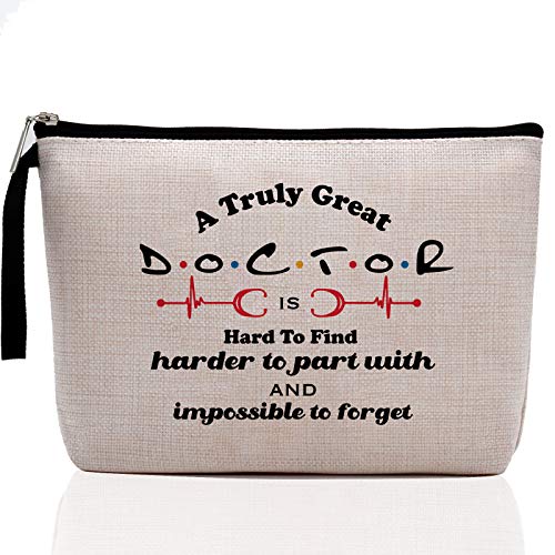 Hanamiya Na Gifts For Doctors Birthday Gifts, Funny Gift Idea For School, Assistant, Graduation, Dr, Women, Md,Doctor Retirement Gifts For Women – A Truly Great Doctor Is Hard To Find –Makeup Bag #TOP11