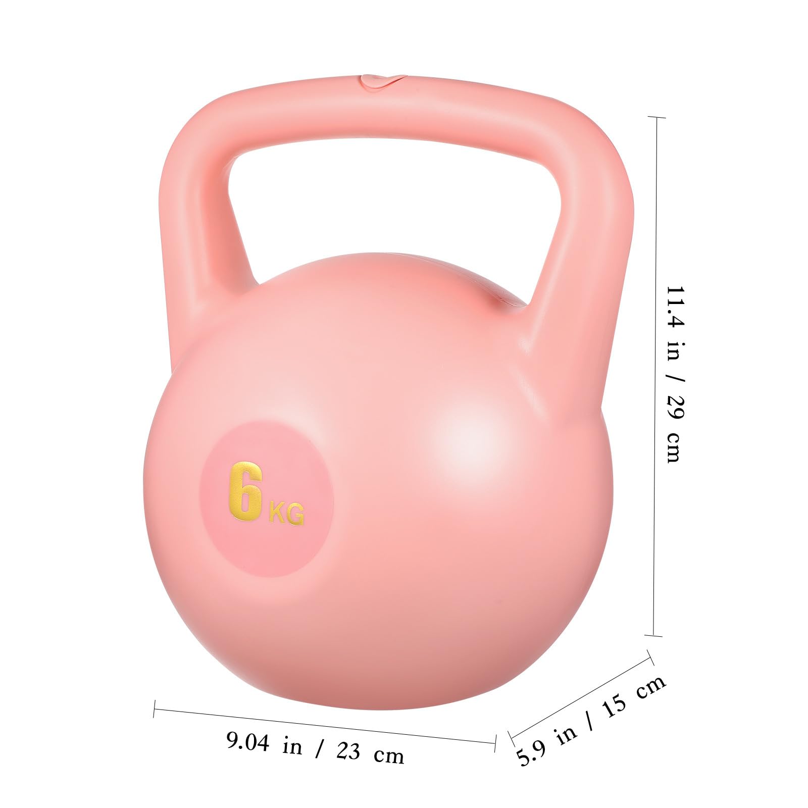 Healvian Wassergefüllte Kettlebell aus Robustem PE Material 6 kg Kompakte Größe für Heim und Unterwegs Krafttraining Trainingsgerät für Männer und Frauen