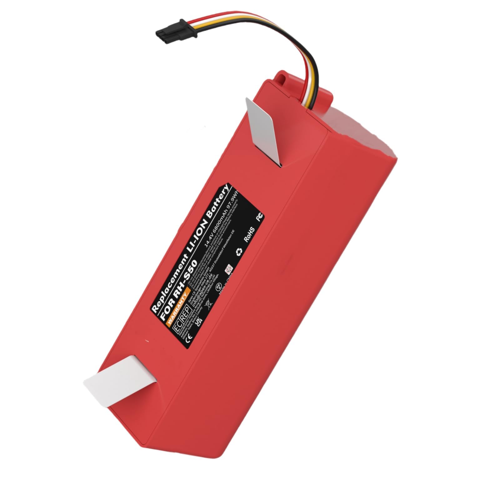 14,4V 6800mAh (97.92Wh) Akku Kompatibel mit Xiaomi Roborock S7 S5 S5 Max S50 Roborock s51 s502-00 Roboterstaubsauger Mijia 1.und 2.Gener Akkus Xiaomi Akku Mijia Roboter Staubsauger Akku