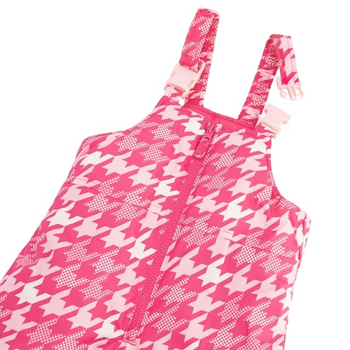 Image of Jessica Simpson Girls' Two-piece Insulated Winter Snowsuit With Hooded Jacket and Ski Bib Overalls