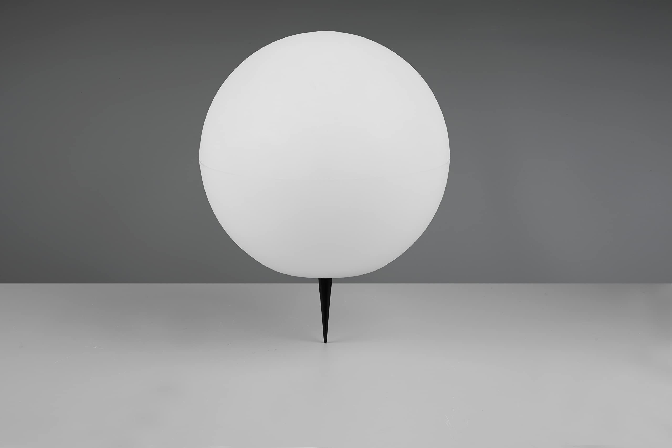 Reality Leuchten Solar LED Außenleuchte Melo R55326901, Kunststoff weiß, inklusive 0.5 Watt LED mit Farbwechsler, Fernbedienung |