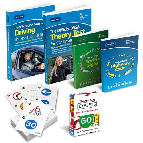 The Highway Code 2026 + Theory Test Book 2026 + DVSA Driving Essential Skills 2026 + Know Your Traffic Signs 2026 + 128 Road Signs Flash Cards 2026 - Driving Instructor Approved