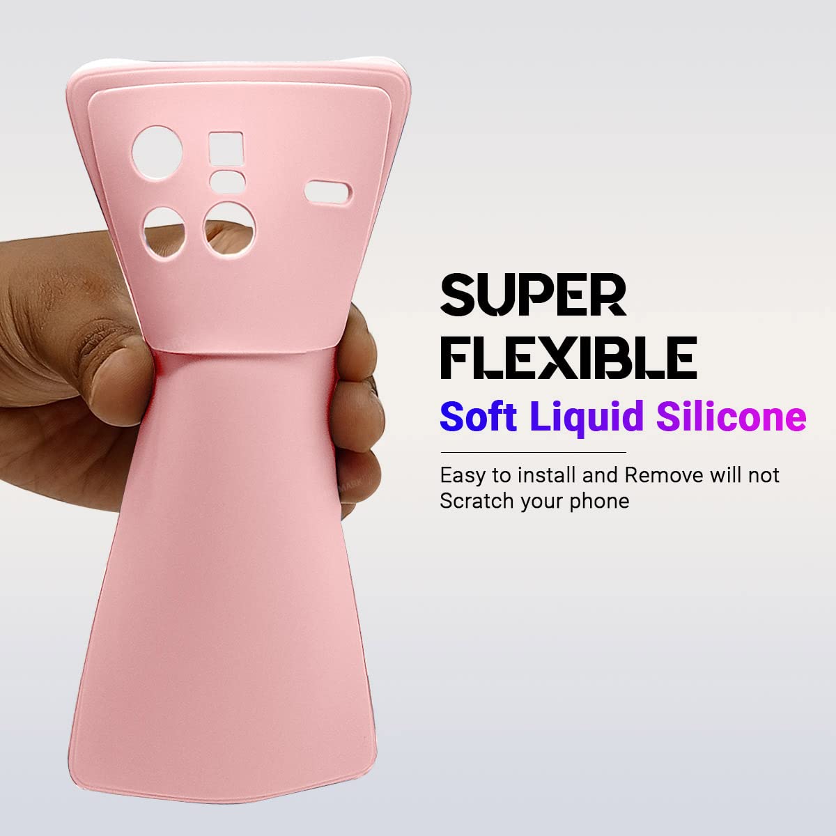 Vivo X80 Silicone Case - Pink by LIRAMARK -5
