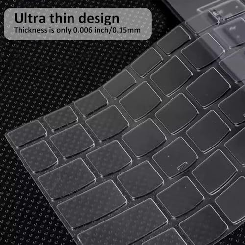 Image of OJOS TPU Keyboard Cover Skin Made for 2025 2024 Newest iPad Pro M4 Chip 13 inch (A2925 /A2926) Magic Keyboard Premium Ultra Thin Protector Accessories US ANSI Layout (Transparent)