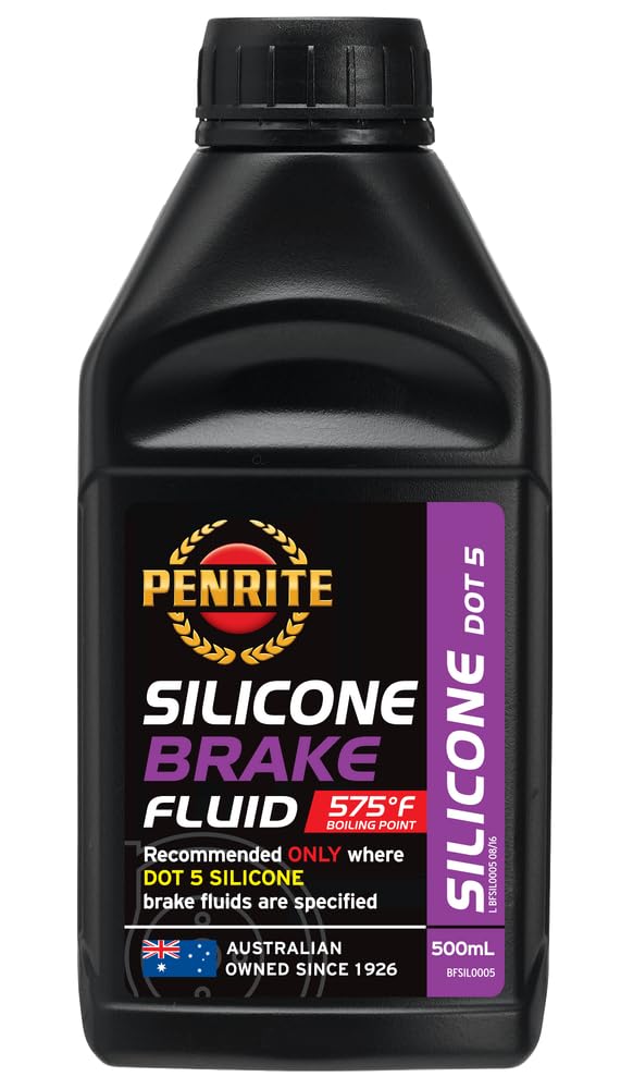Penrite Aceite de silicona líquido de frenos DOT 5, punto de ebullición seco 302 grados, 500 ml