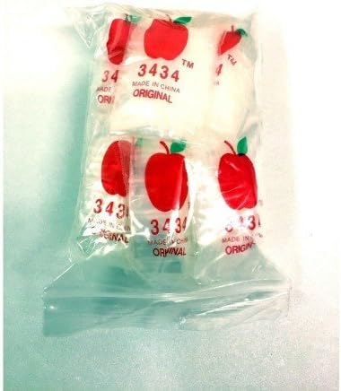 1000 Apple Brand 3434 3/4x3/4 2mil Clear Resealable Bags 1,000 Baggies 0.75 .75"