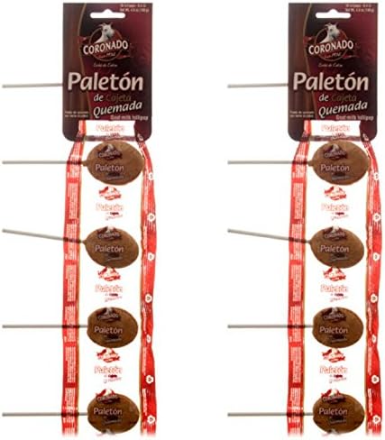 Coronado Paleton De Cajeta Quemada (Goat Milk Lollipops) (Caramel Milk Lollipops, 20)