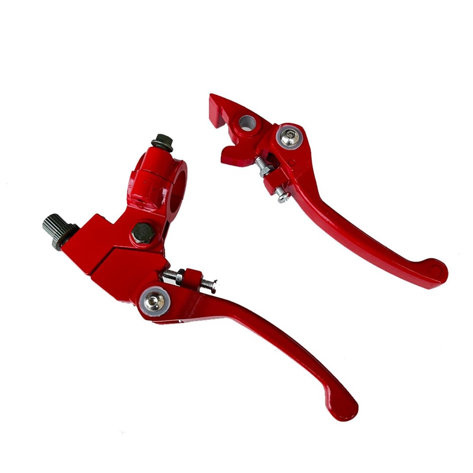 Tingyus Red A Lever Motorbike Brake Lever 22Mm Folding Handlebar Pit Dirt Bikes Clutch Brake Lever For 50Cc - 200Cc Atv Bike Motocross(Red A Lever)
