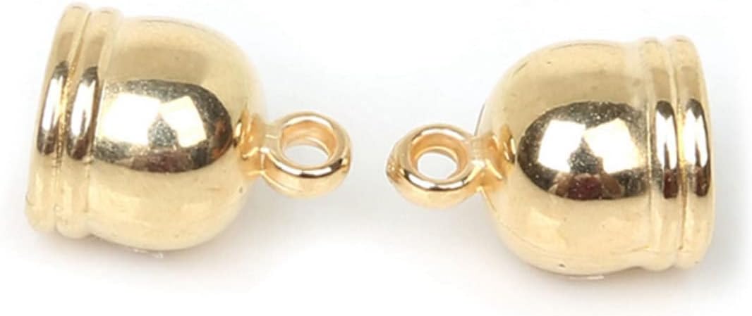 STOBOK 900 Pcs Spacer Bead Big Hole Bell Fittings Charms Bracelet End Caps Tassel Cord End Caps Crimps Cord End Caps Belljewelry Making Spacer Necklace Spacer Bell Shaped Accessories