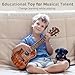 Raimy Kids Guitar Ukulele - 21in Ukulele Guitar Toys for Kids Ages 3 4 5 6 7+ Year Old Boys Girls Simulated Sound Quality Music Instruments Learning Education (Mahogany)