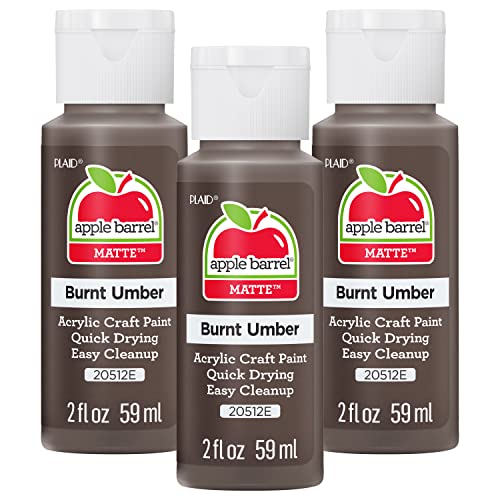 Apple Barrel Acrylic Paint Burnt Umber (Pack of 3) 2 oz 20512EA