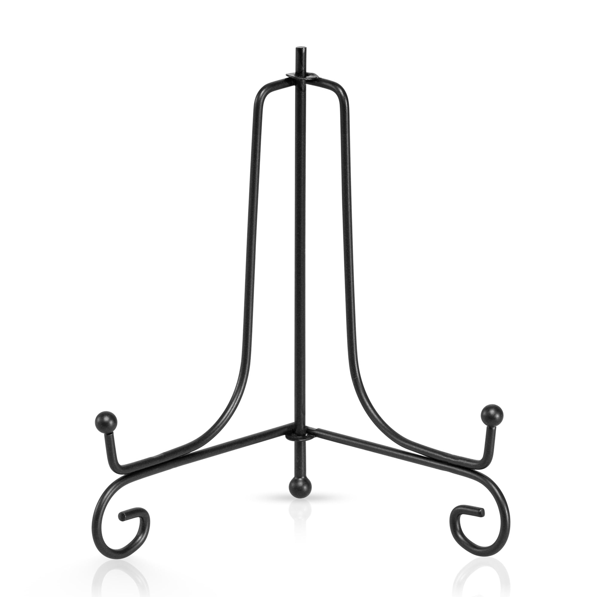 Tincogo Black (2 Pack) Iron Display Stand, Iron Easel Plate Display Photo Holder Stand, Displays Picture Frames,Decorative Plates, Tablets And Art 6 Inch