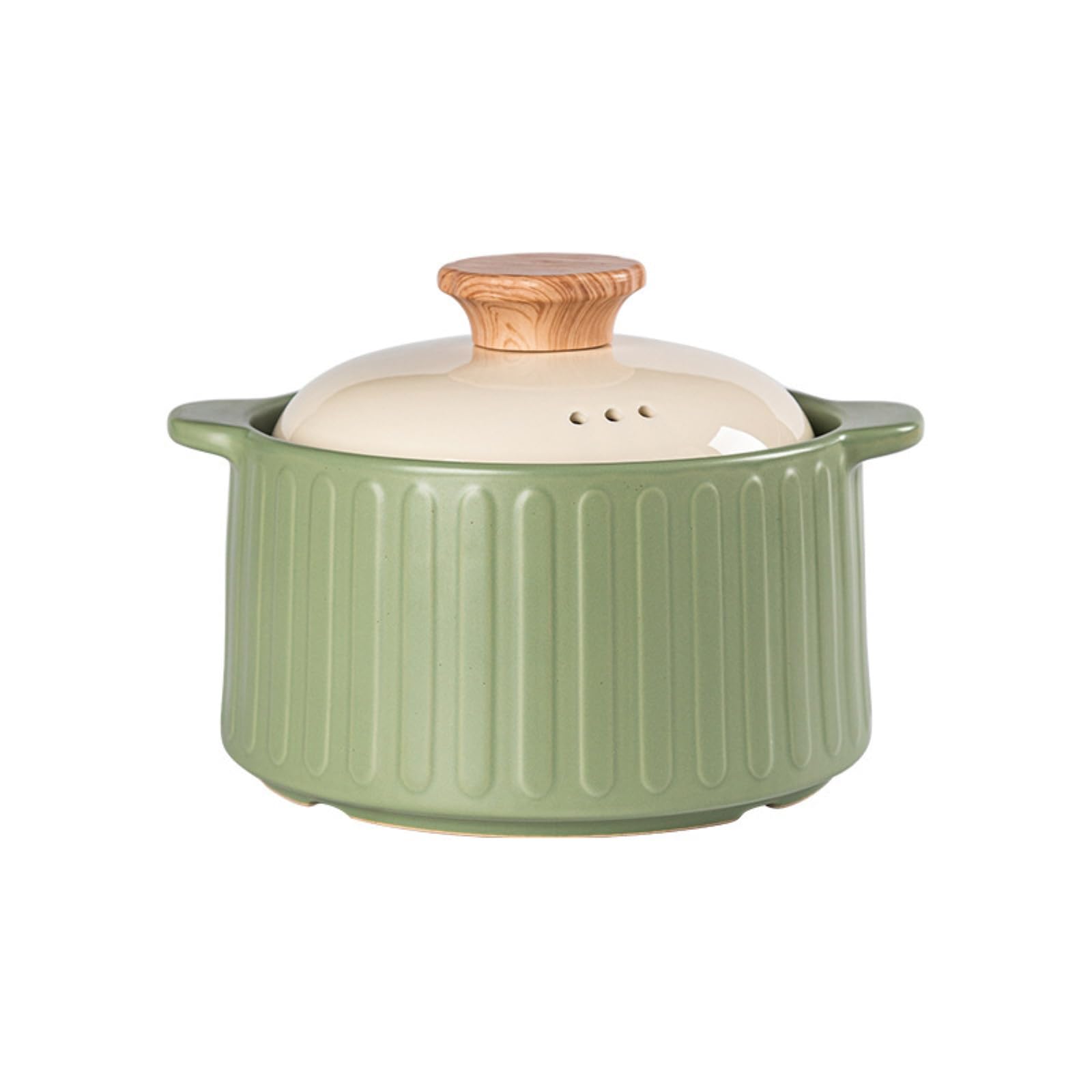 Kremowy wiatrowy ceramiczny garnek domowy żaroodporny garnek chiński styl -4L ceramiczna zapiekanka - jasnoróżowy -1,28 l-4 l
