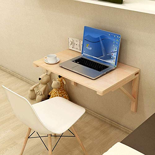 Table pliante murale gain de place pour cuisine et petit bureau LUNEZY - 6