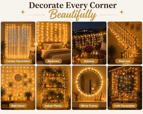 Image of Quace 36 Ft Warm White LED Pixel String Lights for Decoration, 360 Flexible Fairy Lights, Decorative Lights for Diwali, Christmas, Wedding, Bedroom, Balcony & Home Decor, Pack of 10