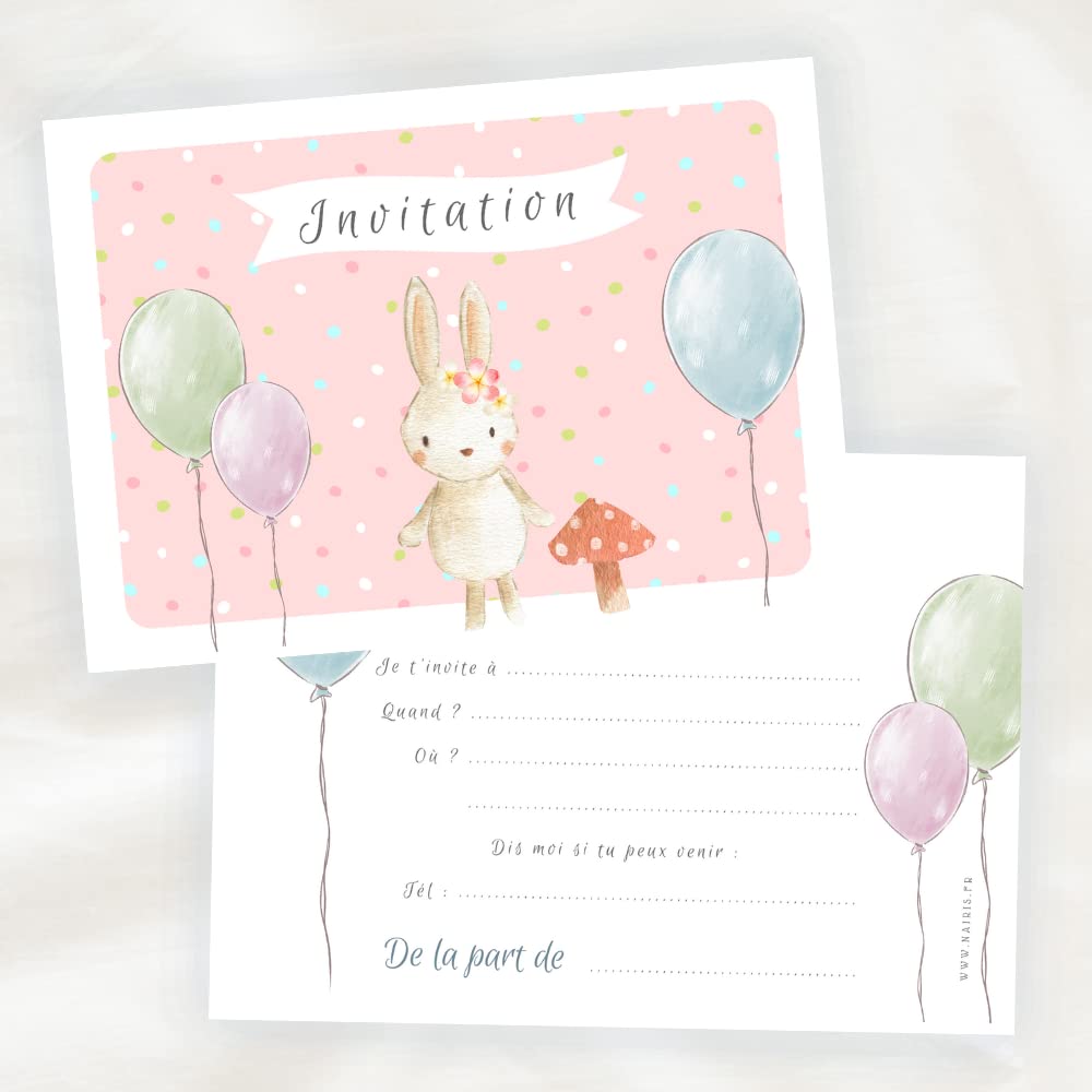 Lot De 12 Cartes D'invitation Pour Le 4ème Anniversaire D'enfant Ferme