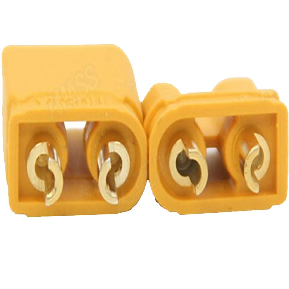 Buyinsave Amass XT30U XT30 Lot de 10 paires de connecteurs mâles femelles plaqués or avec thermorétractable pour batterie LiPo RC ESC PDB Buyinsave Amass XT30U XT30 Lot de 10 paires de connecteurs mâles femelles plaqués or avec thermorétractable pour batterie LiPo RC ESC PDB