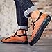 LZDZN Mens Casual Shoes for Men's Leather Loafers Boat Dress Driving Men Brown Black Summer Breathable Fashion Walking Work Office Business Male Handmade