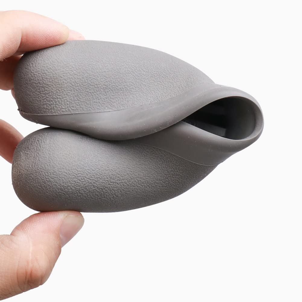 Muletas Regulables para Axilares, Muletas de Aluminio para Caminar, Muletas con Base de Cuatro Patas para Adultos, Ligeras y Antideslizantes (Color : Silver, Size : 1 Count)