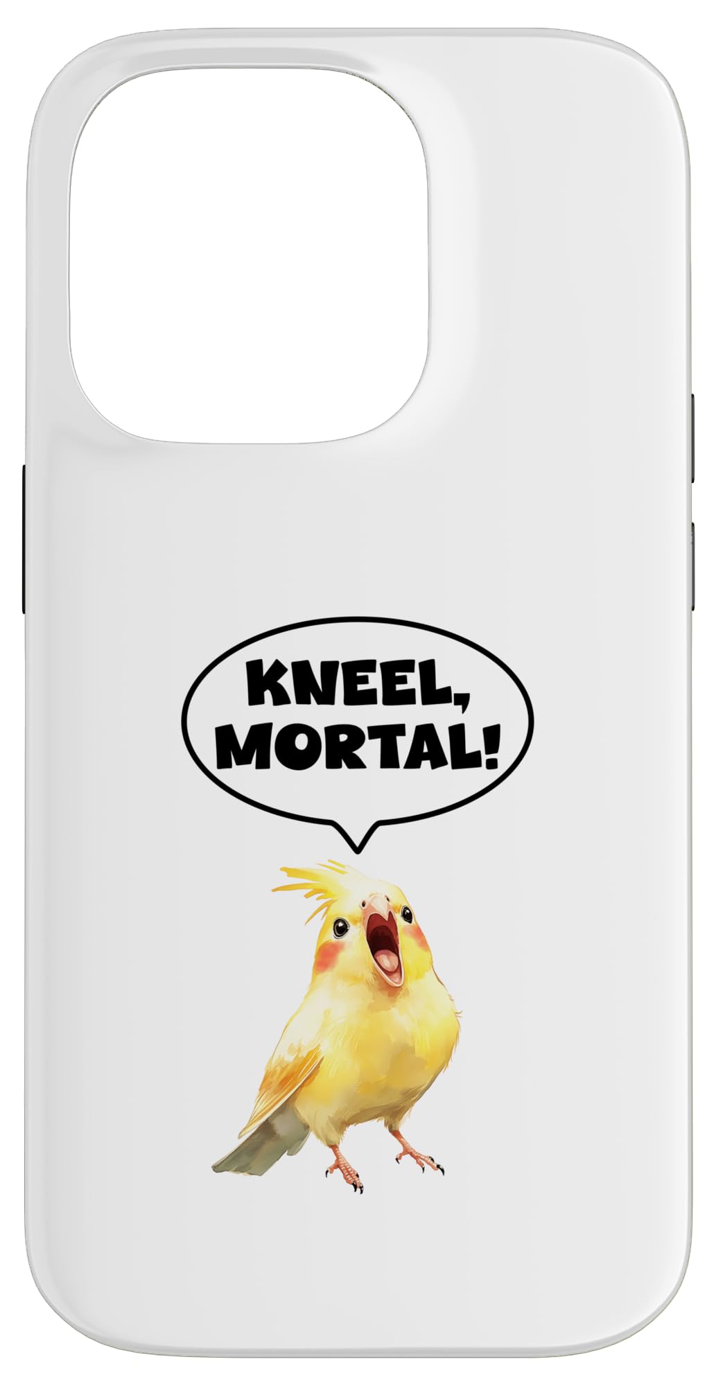 Amazon.com: Kneel Mortal Funny Screaming Cockatiel Gamer