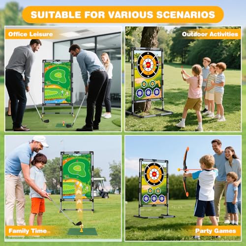 Golf Chipping Game Set – Double-Sided Mat with Stand, Fun Practice Game for Kids & Adults, Indoor & Outdoor Use - image 7