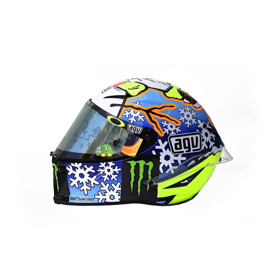 Valentino Rossi Casque Réplique Miniature 1:5 Mini Casque –VR46 MotoGP_Winter Test 2016, Unisexe